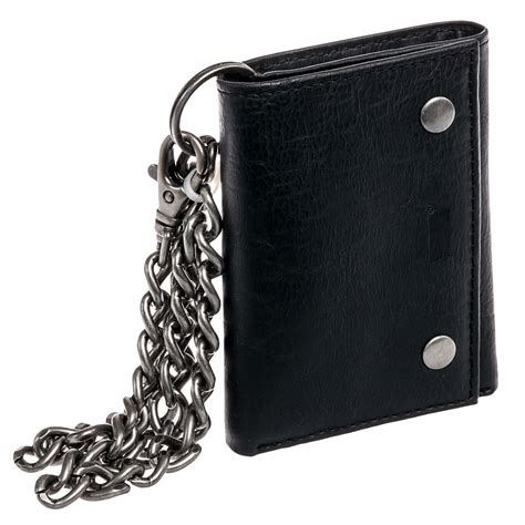 trifold chain wallets for men